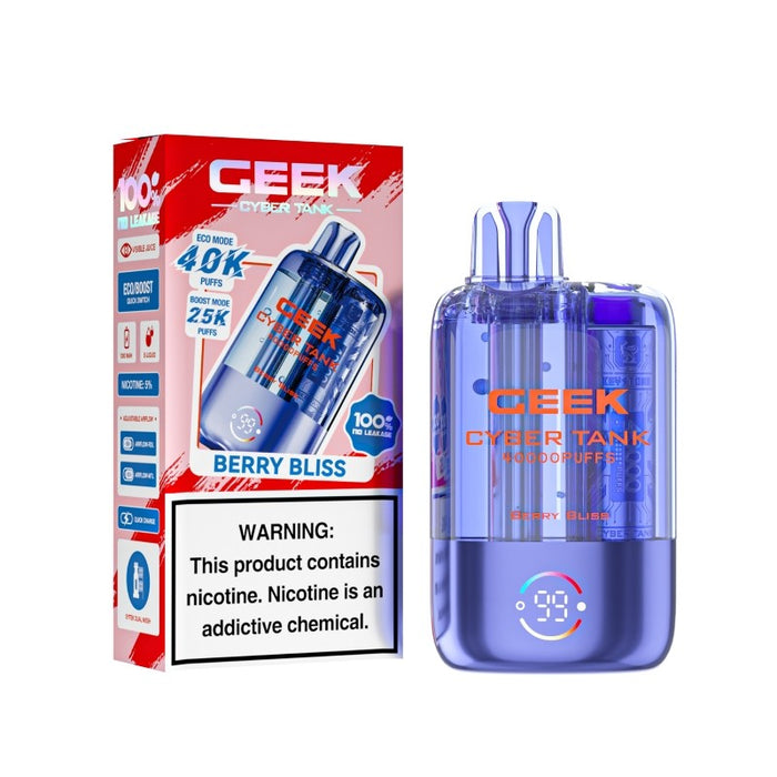 High-capacity Ceek Cyber Visible Tank 40K vape with 5% nicotine strength