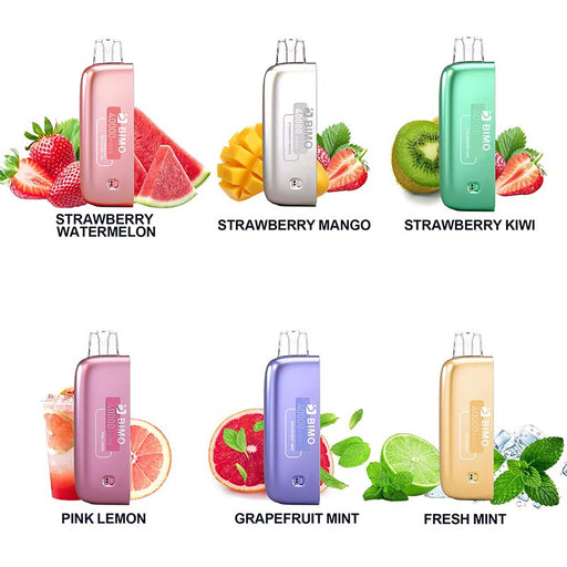 Bimo Felxy 40K disposable pod with 26ml dual-chamber e-juice and 5% nicotine