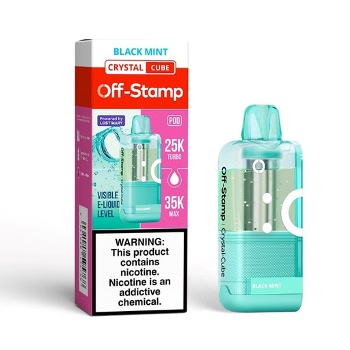 Buy Off-Stamp Crystal Cube 35K prefilled vape pod with 17ml e-juice online at MistVapor