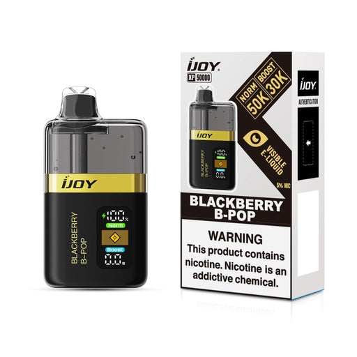 iJOY XP50000 50K puff disposable vape with dual 0.4Ω mesh coils for maximum flavor