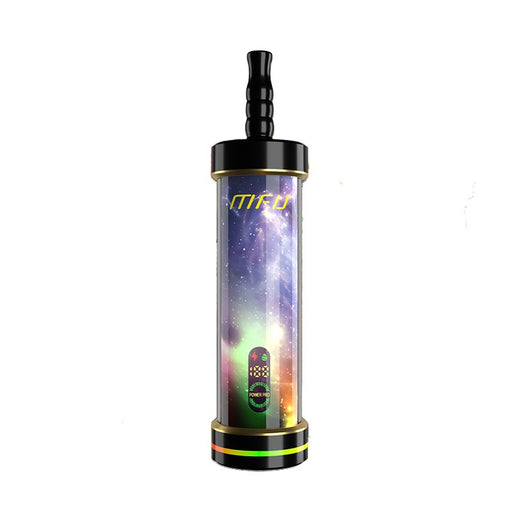 High-capacity 1600mAh rechargeable MFU Shisha X2 60K disposable vape for long-lasting clouds and smooth flavor.