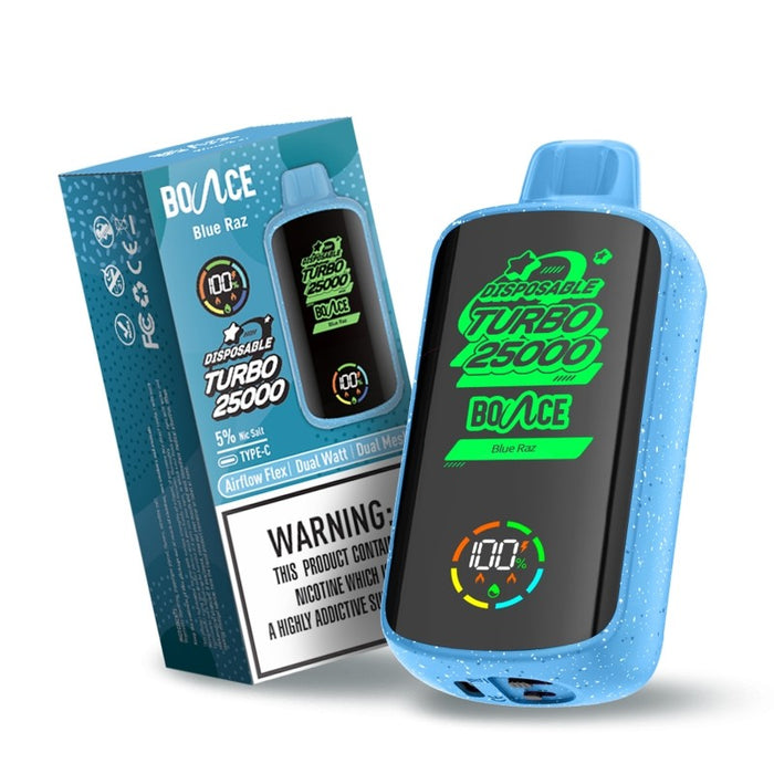 Smart disposable vape with Pip-boy style green display screen for easy monitoring.