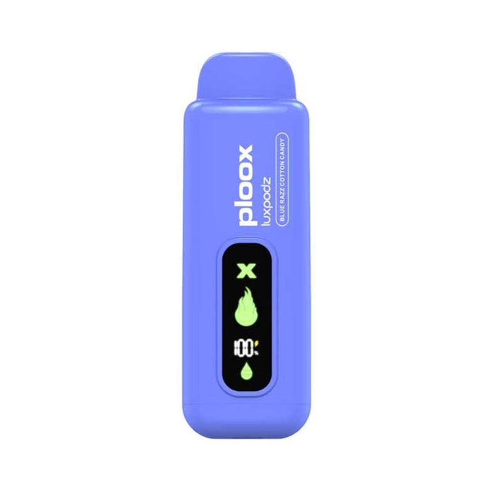 Blue Razz Cotton Candy Ploox Me X 15K disposable vape flavor with smooth DTL hits