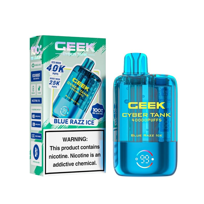 Ceek Cyber Visible Tank 40K disposable e-cigarette with airflow control feature