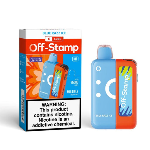 Off Stamp X Cube 25K in vibrant colors, ideal for cloud chasers at MistVapor Online Vape Shop.