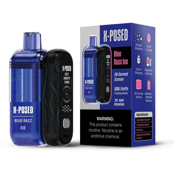 X-Posed 35K vape pod with 300mAh built-in pod battery for flexible use