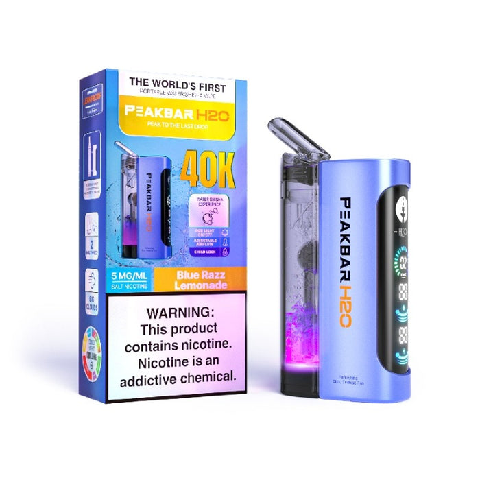Disposable water pipe vape with dual replaceable mouthpieces for sharing and convenience.