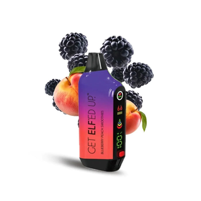 USA-made ELF'ED Up 32K rechargeable disposable vape with display screen