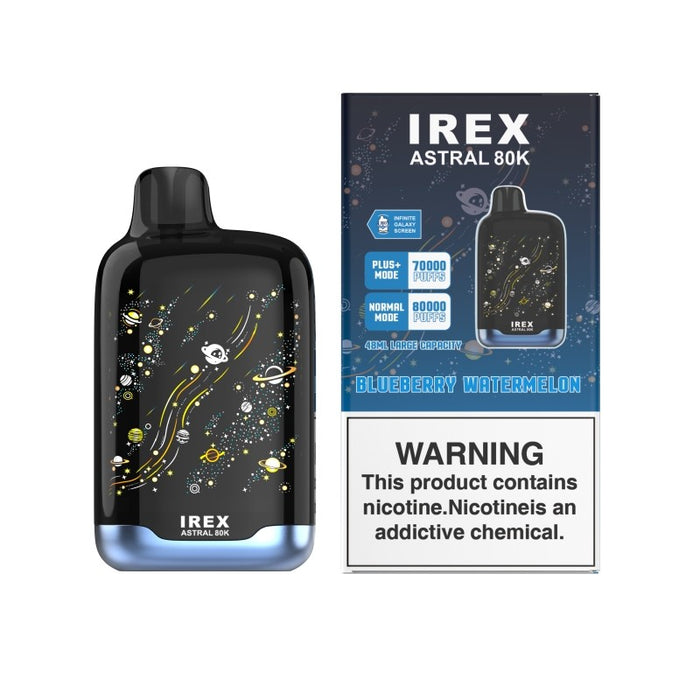 Dual Vaping Modes on IREX Astral 80K – Normal Mode and Plus+ Mode for Customized Flavor