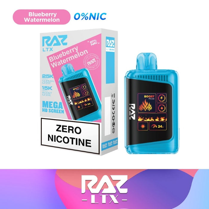 RAZ LTX 25K Nicotine Free Disposable Vape 16ml 0%