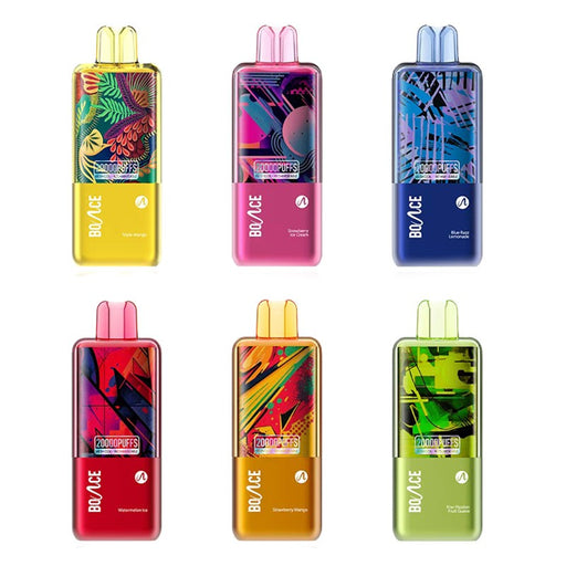 Bounce Turbo 20K disposable vape with 20000 puffs and rechargeable 650mAh battery