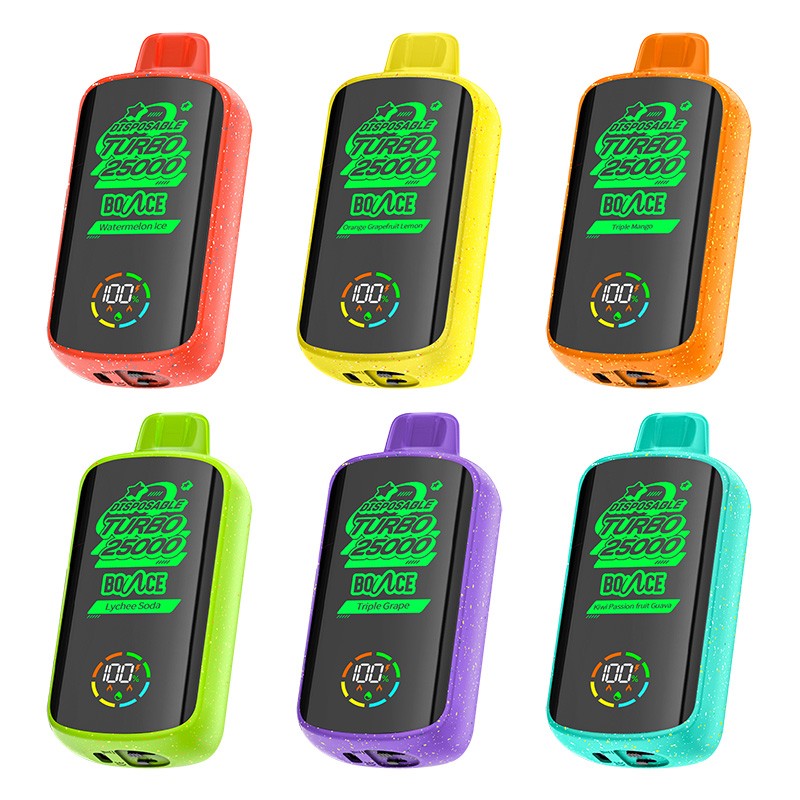 Disposables With Screen Bounce Turbo 50K Disposable Vape 5%