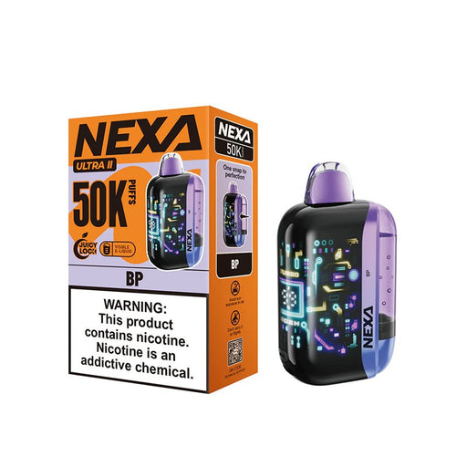 NEXA Ultra 2 Vape Kit with transparent e-liquid tank and powerful Turbo Mode performance.