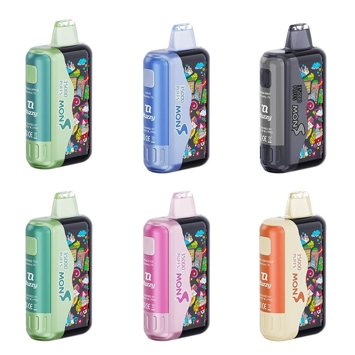Bubblemon Graffiti Tuzzy 35K disposable vape with up to 35000 puffs and LED screen