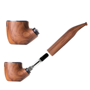 Sherlock-style 510-thread battery with auto-draw and button activation for smooth hits.