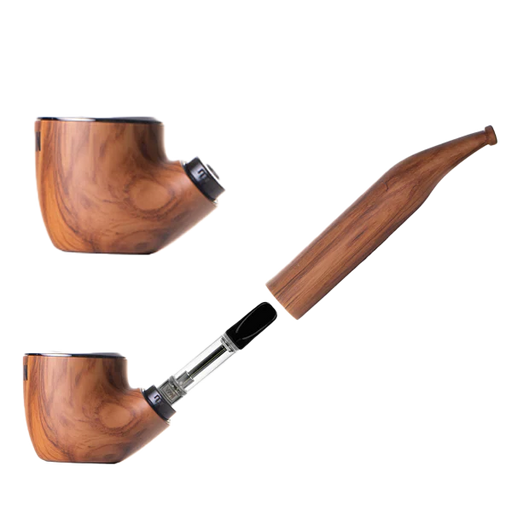 Sherlock-style 510-thread battery with auto-draw and button activation for smooth hits.