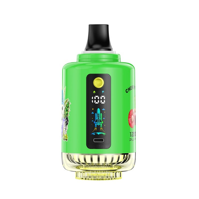 ATVS 120K disposable hookah with popular flavors like Double Apple, Mango Ice, and Blue Razz Lemonade.