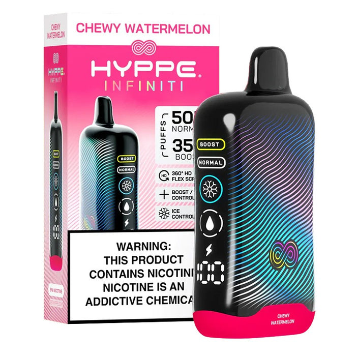 Hyppe Infiniti 50K disposable vape for beginners and advanced vapers alike.