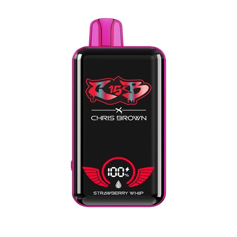 Chris Brown CB15K vape with intuitive power button.