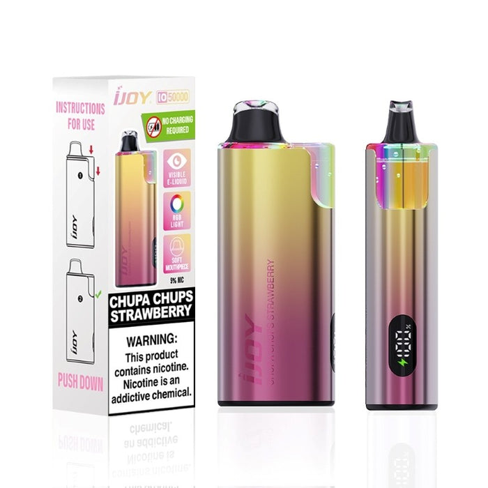 Soft mouthpiece on iJOY IO50000 disposable vape for smooth and comfortable draw
