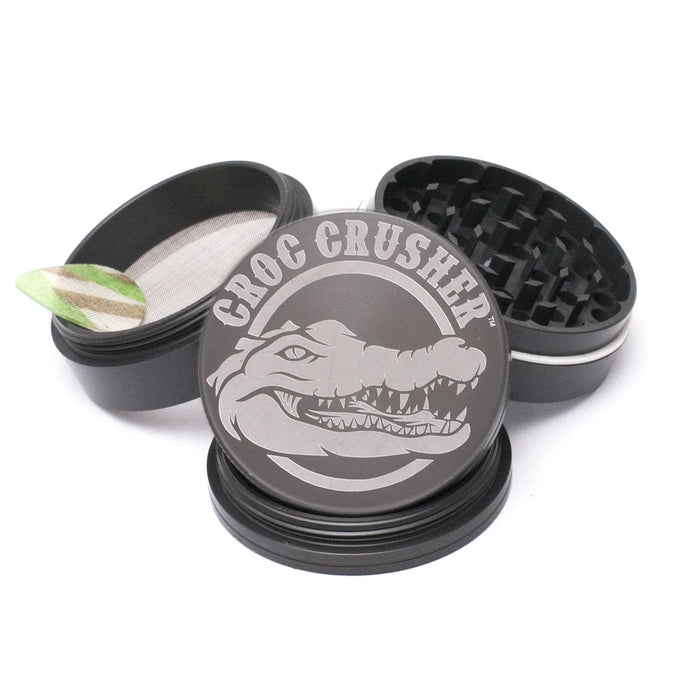 Premium Croc Crusher aluminum grinder with Teflon glide ring for effortless rotation