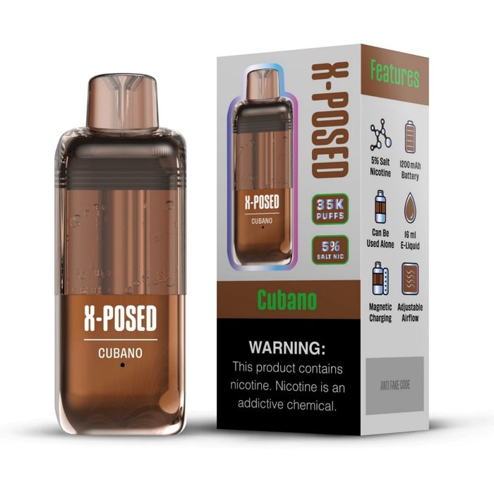 Long-lasting X-Posed 35000 puff disposable vape pod available now at MistVapor Online Vape Shop