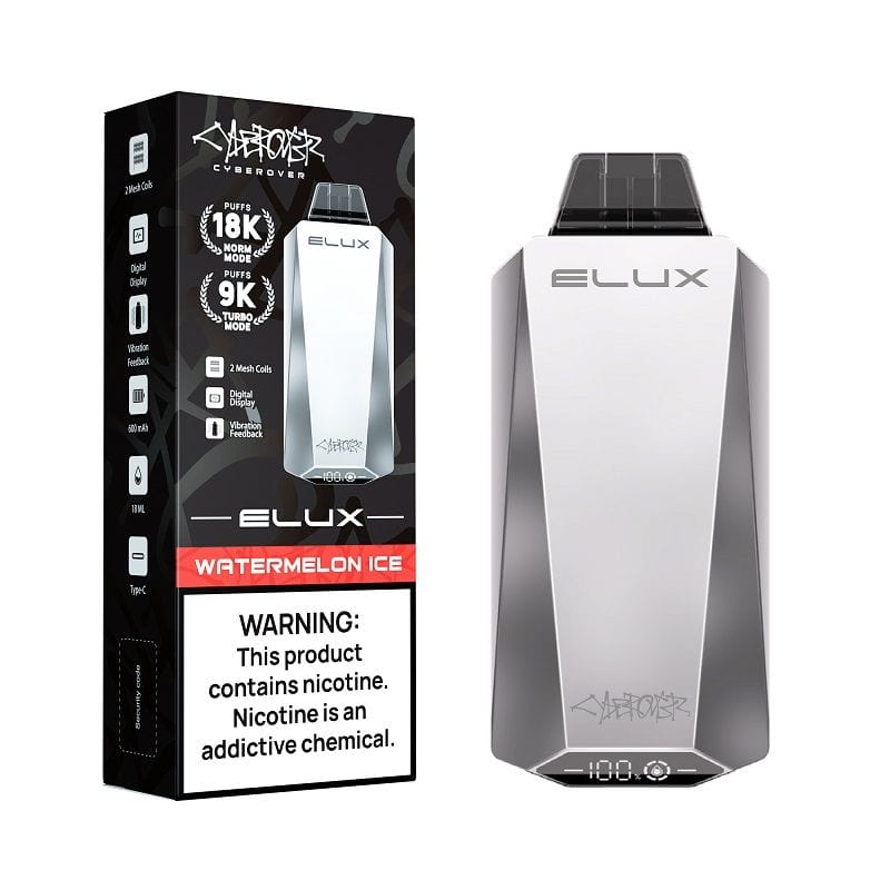 Choose from 10 flavors ELUX Cyberover 18000 disposable vape.