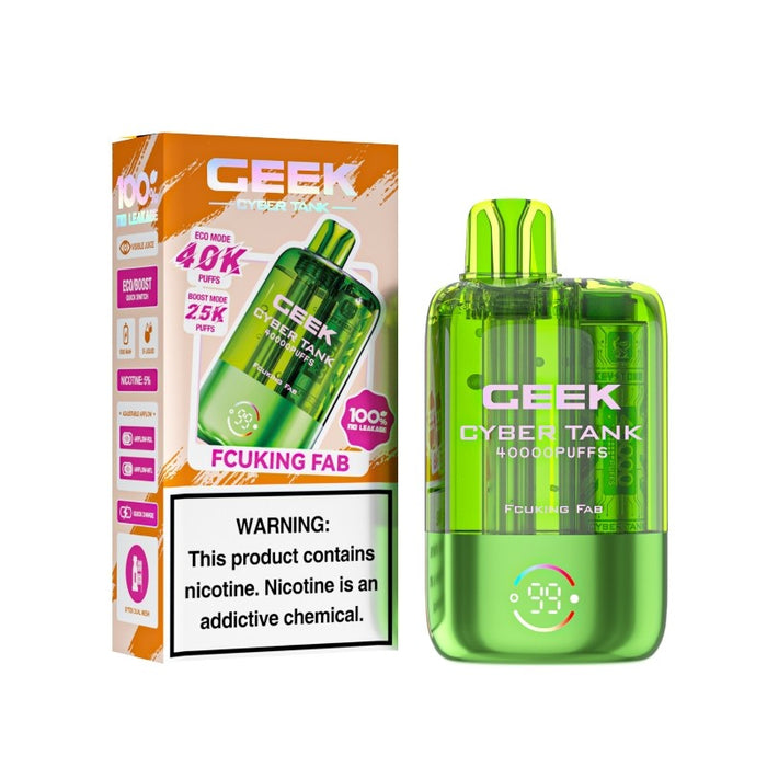 Ceek Cyber Visible Tank 40K pod vape with adjustable airflow and USB Type-C charging