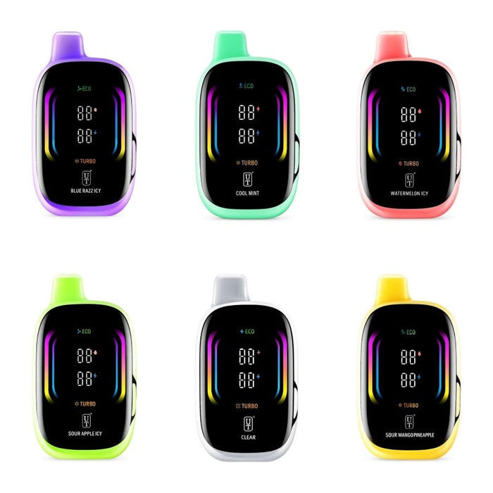 Flum Float Mello Pro 50K disposable vape with up to 50000 puffs and digital screen