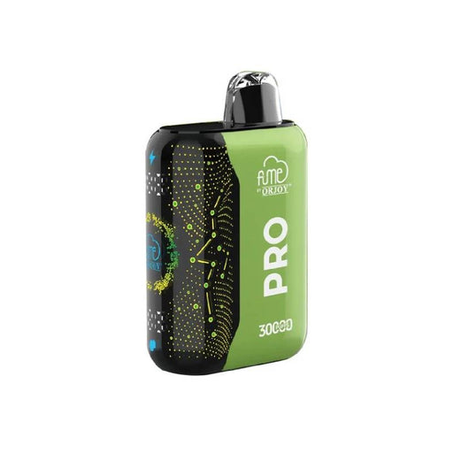 Ultra HD dynamic display on Fume Pro 30K showing puff count and battery life at MistVapor vape shop.