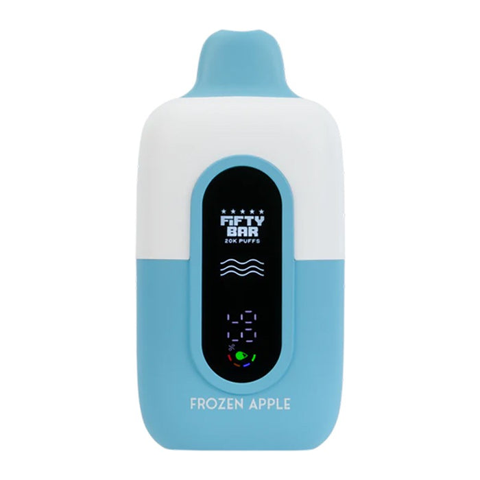 Variety of Fifty Bar 20K Nixodine disposable vape flavors including Milky Loops, Vanilla Custard, and Strawberry Watermelon Ice at MistVapor Online Vape Shop.