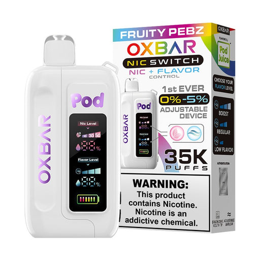 Pod Juice OXBAR Nic Switch 35000 – Perfect for vapers seeking flexibility and long-lasting performance.