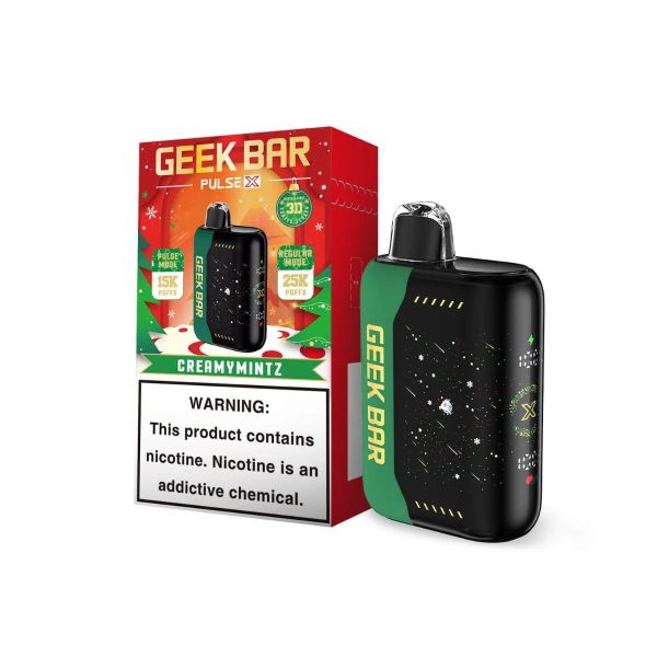 🎄 Geek Bar Pulse X 25K Christmas Edition Disposable Vape 18ml 5% 25000 Puffs