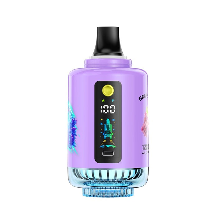 Smooth DTL vaping experience with ATVS 120K disposable e-hookah head.