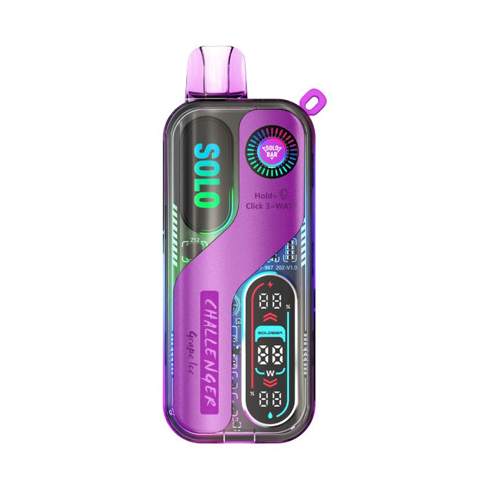 Blue Razz Ice SoloBar Solo 30K Disposable Vape for tangy and icy berry flavor.