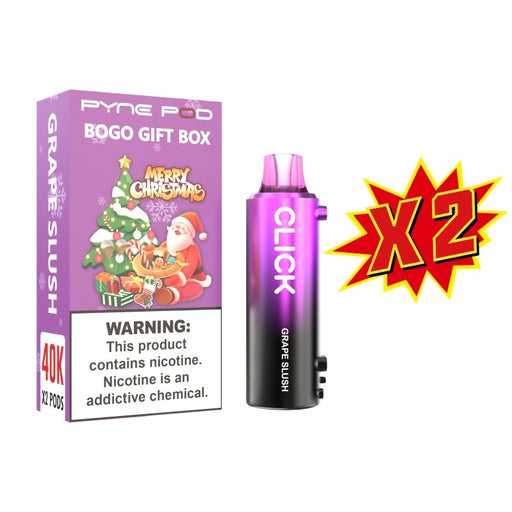 Pyne Pod Click 40K BOGO disposable pod packaged in premium BOGO gift box