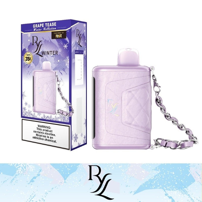 RAZ RYL Winter Collection 35K 5% nicotine disposable vape sold at MistVapor online vape shop