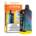 Hyppe Infiniti 50K vape with bright digital screen showing puff count and battery life.