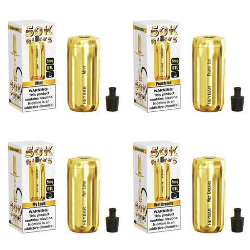 Buy Heybar E-Hookah 50K Disposable Vape online at MistVapor with 0.5% low nicotine for smooth, flavorful hits.