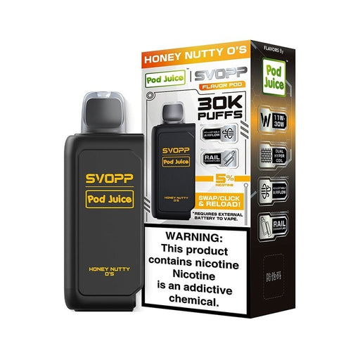 OXBAR X Pod Juice SVOPP 30K disposable pod with child safety lock for secure home use.