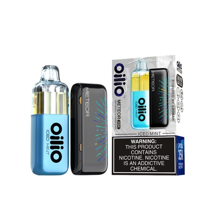 Lookah Oilio Meteor 35K disposable vape offering normal and boost vaping modes