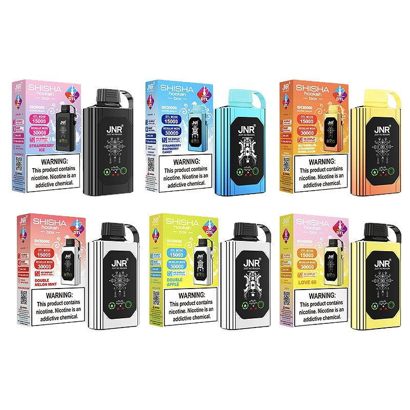 JNR Shisha Hookah Box SH30000 Disposable Vape 20ml 5% 30000 Puffs at  Mistvapor — MISTVAPOR