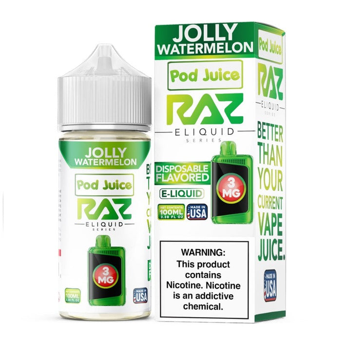 Pod Juice RAZ Disposable Collab E-juice 100ml (Freebase)