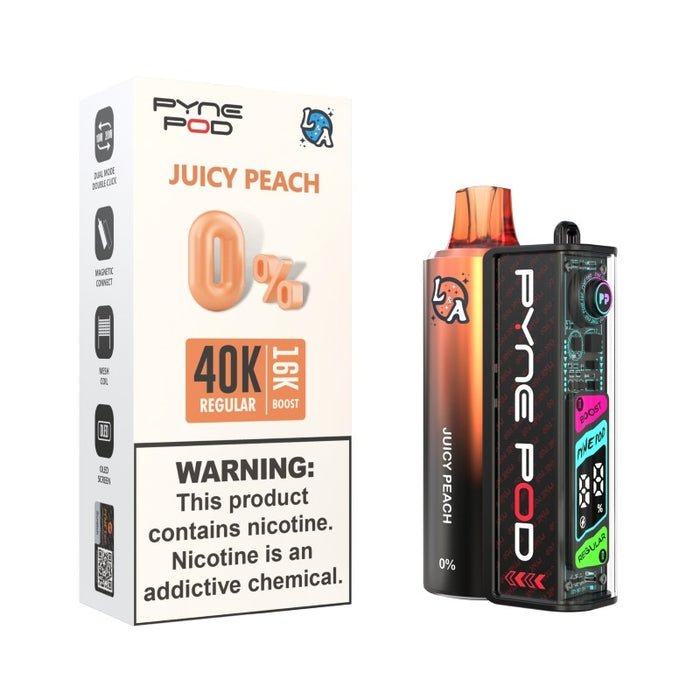 Pyne Pod L&A 40K nicotine free disposable vape sold at MistVapor online vape shop