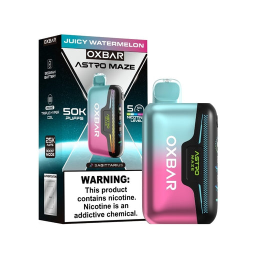 Best 50000 puff vape with USB Type-C charging – OXBAR Astro Maze 50K