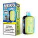 NEXA PIX vape with LED display indicating battery level and vaping mode on the screen