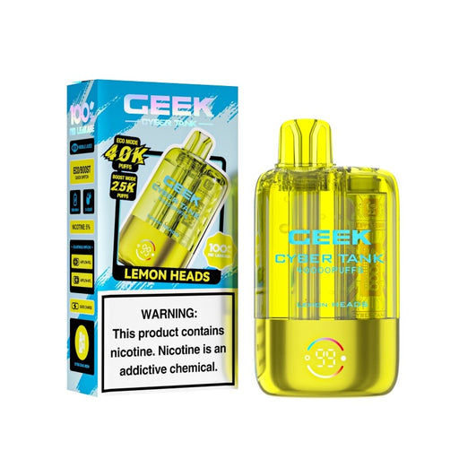 Ceek Cyber Visible Tank disposable vape with ECO mode for up to 40K puffs