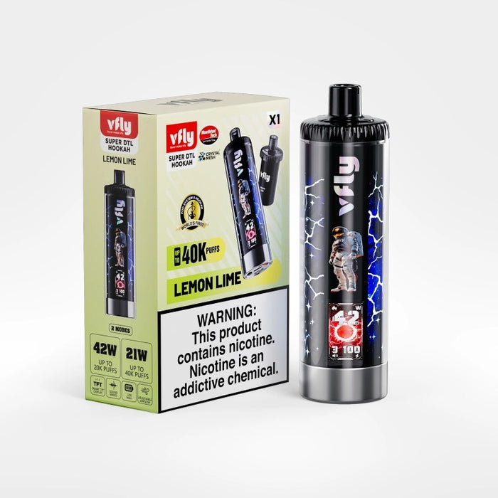 Buy VFLY Super DTL 40K e-cigarette with USB Type-C fast charging at MistVapor online vape shop