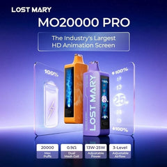 MO20000 Pro vape with 18mL e-liquid reservoir
