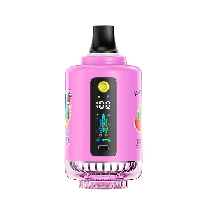 ATVS 120K disposable hookah compatible with desktop traditional hookah setups.